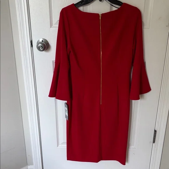 Marc New York Red 3/4 sleeve dress - Picture 4 of 5